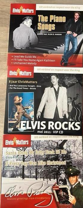 Elvis Matters CD singles The Piano Songs, Rocks, Santa Bri, Ophalen of Verzenden, Zo goed als nieuw