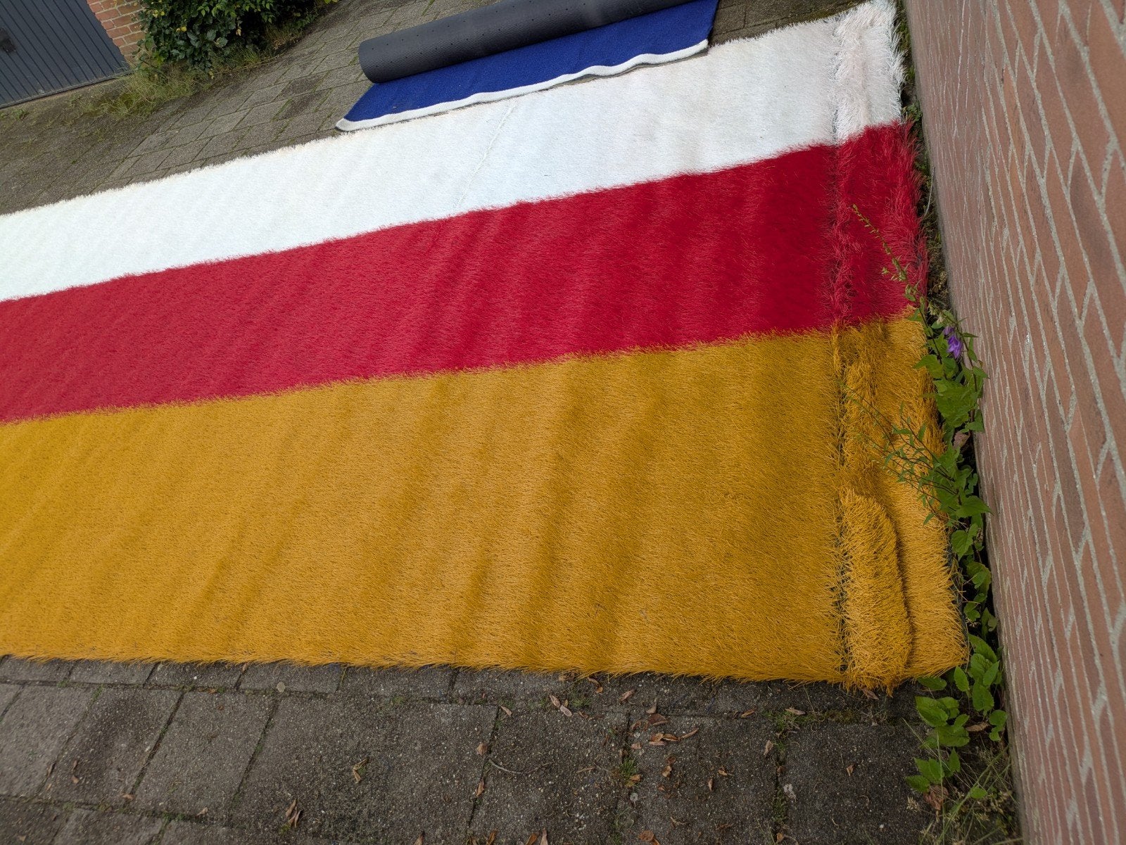 Kunstgras Oranje Rood Wit WK Voetbal 3m x 7.60m, Ophalen, Nieuw, 20 m² of meer, Kunstgras