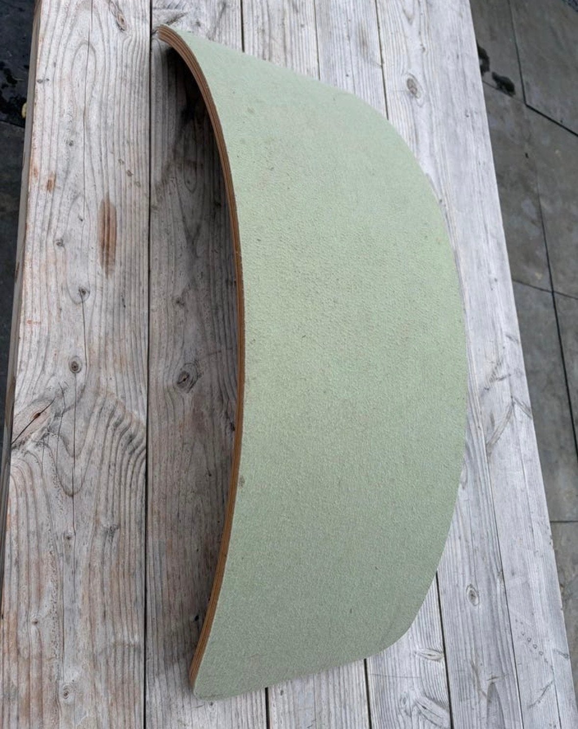 Wobbel Board met Vilt Bosgroen
