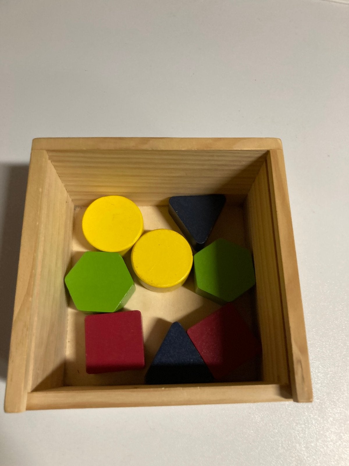 Houten vormen/ kleuren box, Ophalen, Zo goed als nieuw
