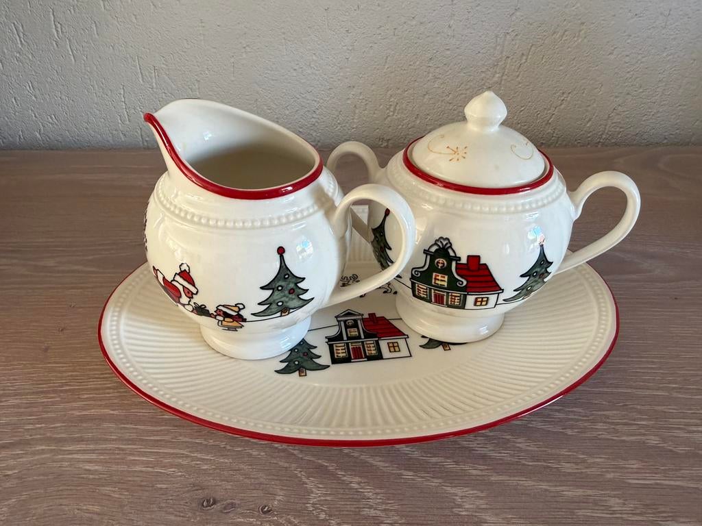 Wedgwood Windsor Christmas, roomstel, Antiek en Kunst, Ophalen of Verzenden