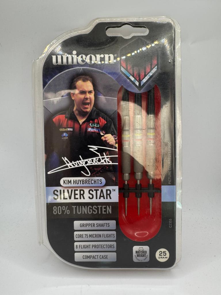 Unicorn Silverstar Kim Huybrechts 25 Gram Dartpijlen, Ophalen of Verzenden, Zo goed als nieuw, Nvt, Pijlen