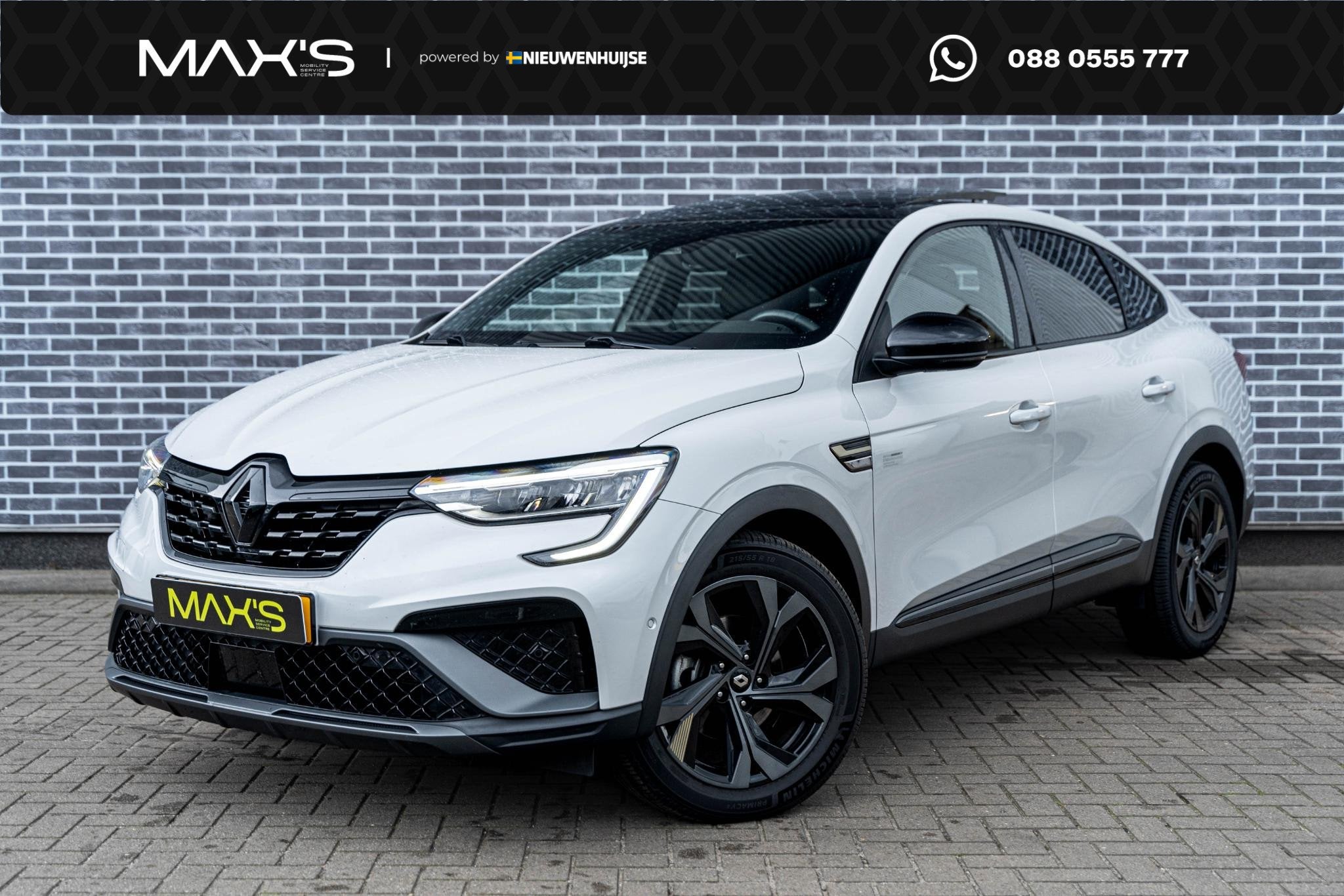 Renault Arkana 1.6 E-Tech hybrid 145 E-Tech engineered | Tre, Auto's, Gebruikt, Wit, Origineel Nederlands, Bedrijf