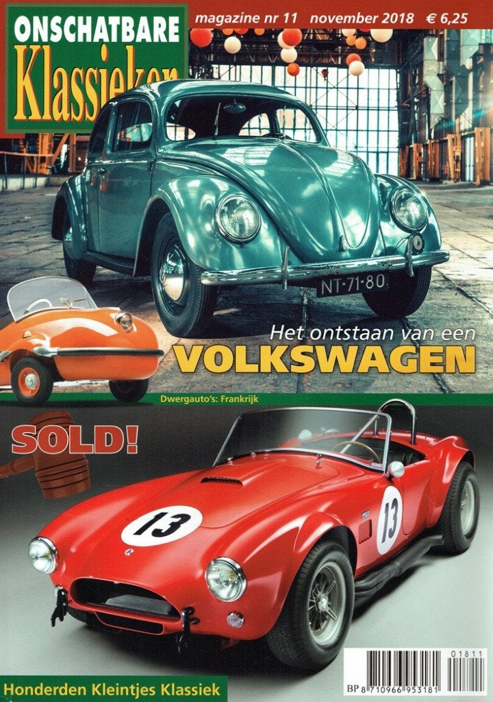 Onschatbare Klassieker 2018 nr. 11 (oa Volkswagen Brilkever), Verzenden, Gelezen, Algemeen