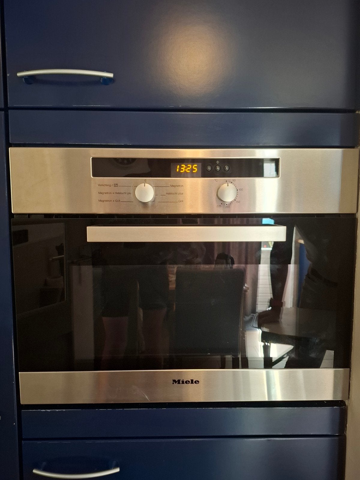 Miele H 4020 BM combi-oven - Inbouw - Zilver, Ophalen, 45 tot 50 cm, Gebruikt, Hete lucht