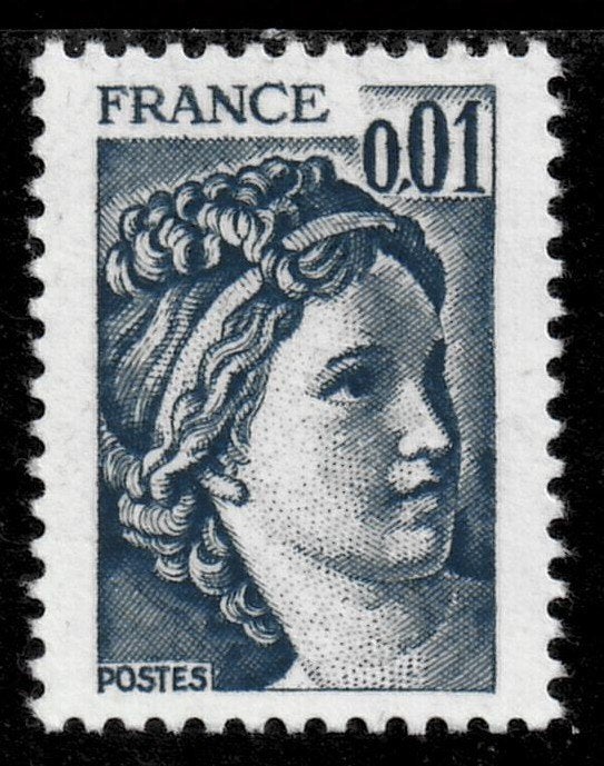 Jaar 1978 Yv 1962 Sabine 0F01 gris foncé., Ophalen of Verzenden, Postfris