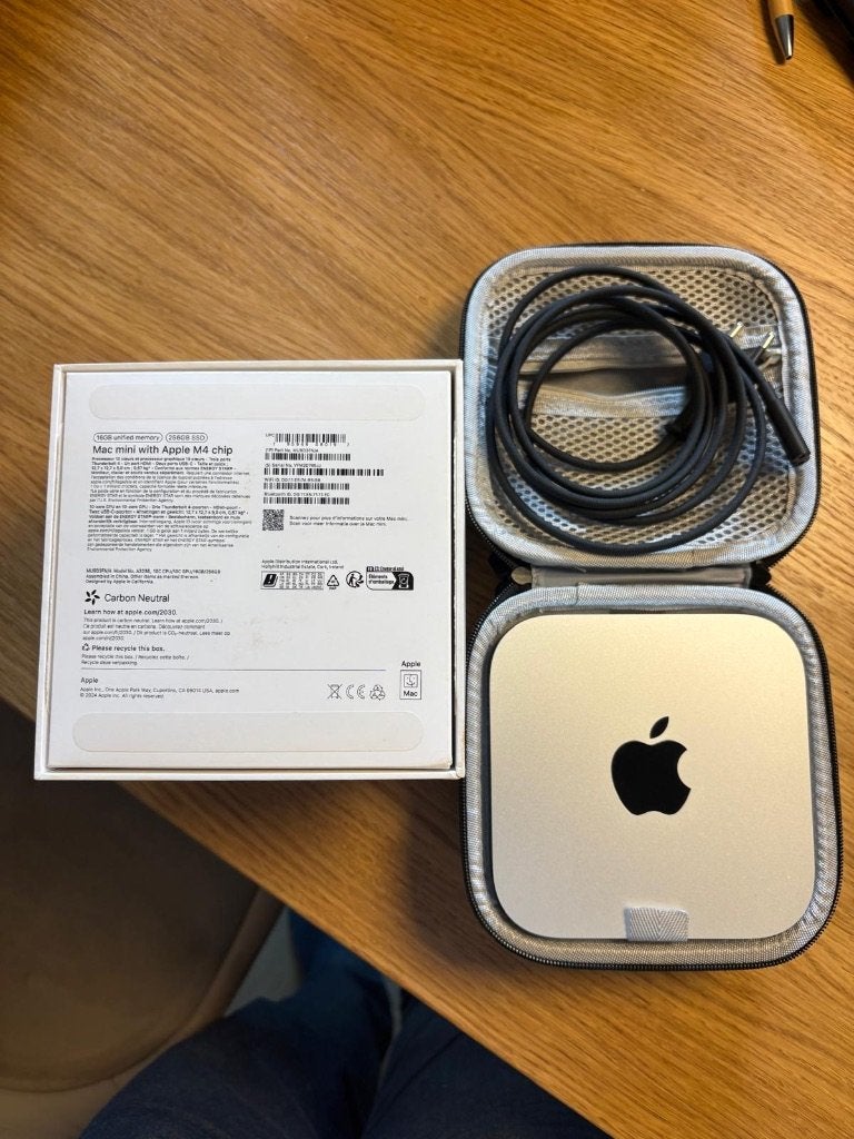 Apple Mac mini M4 – 16GB RAM / 256GB SSD –doos + accessoires, Computers en Software, Ophalen, 2 tot 3 Ghz, SSD, Zo goed als nieuw