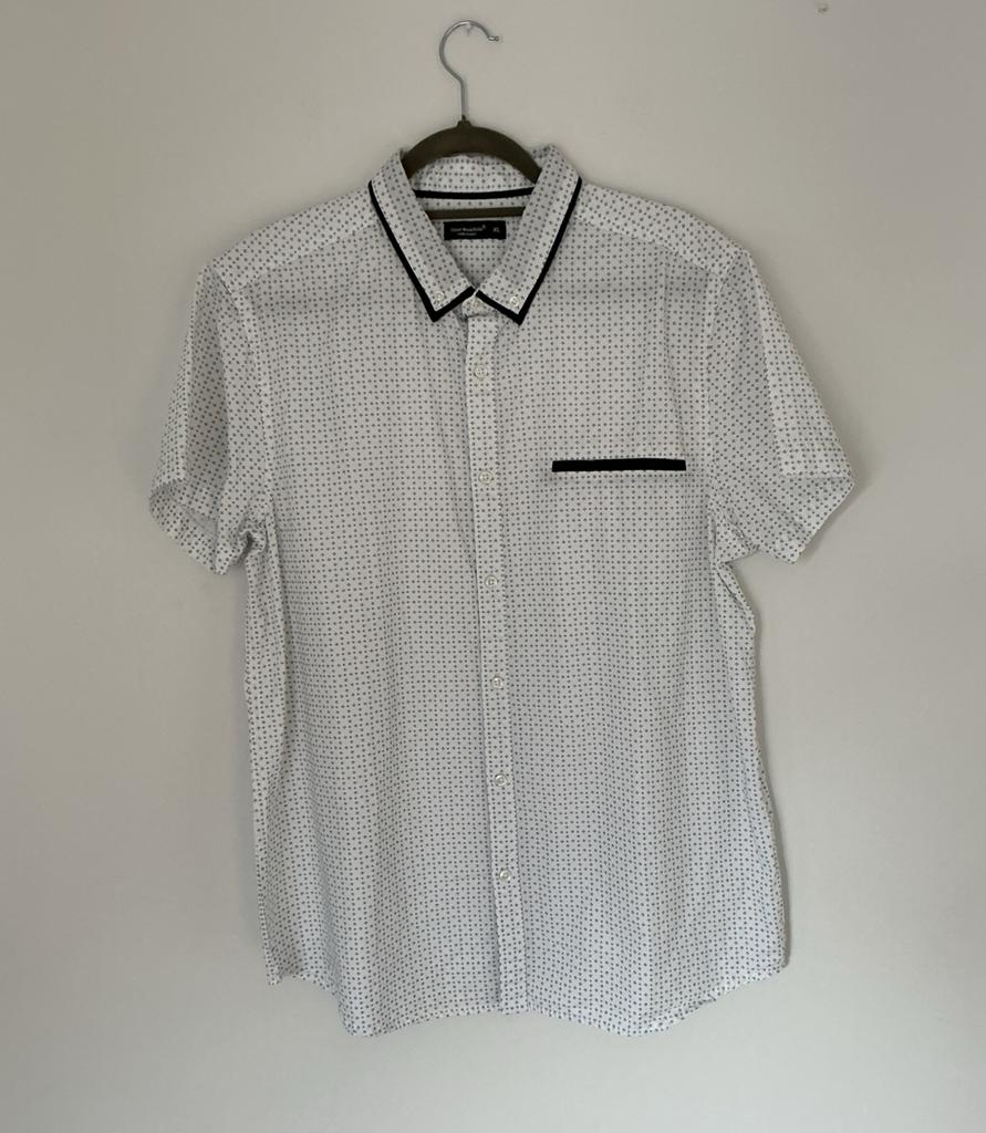 Overhemd met korte mouwen. Maar. XL, Ophalen of Verzenden, Zo goed als nieuw, Blauw, Halswijdte 43/44 (XL)
