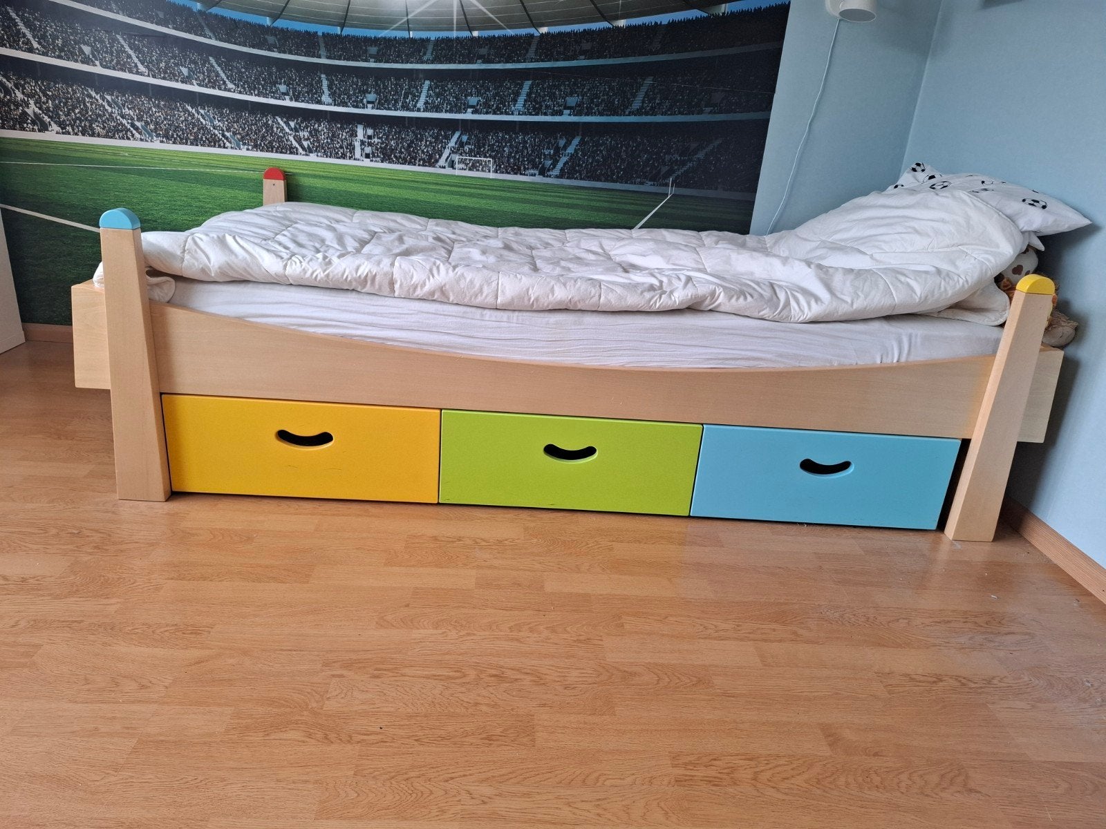 Gautier Kinderbed met lades, Ophalen, 85 tot 100 cm, Gebruikt, Lattenbodem
