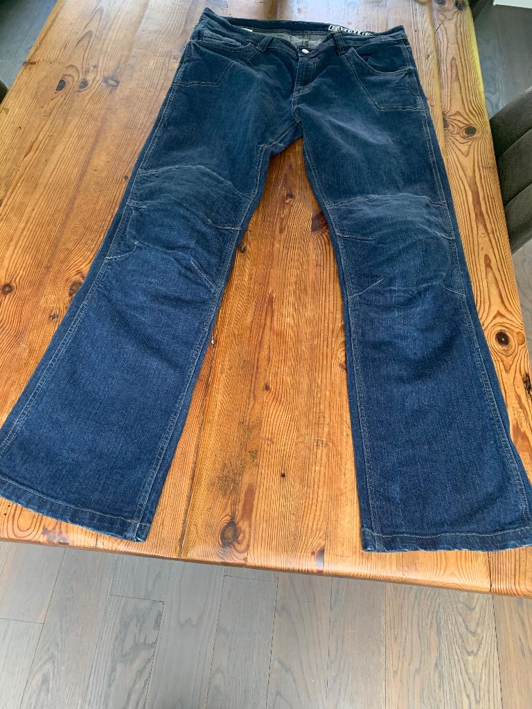 Dames motorbroek jeans spijkersstof XL, Motoren, Kleding | Motorkleding, Evolution Motorcycling Clothing, Ophalen of Verzenden