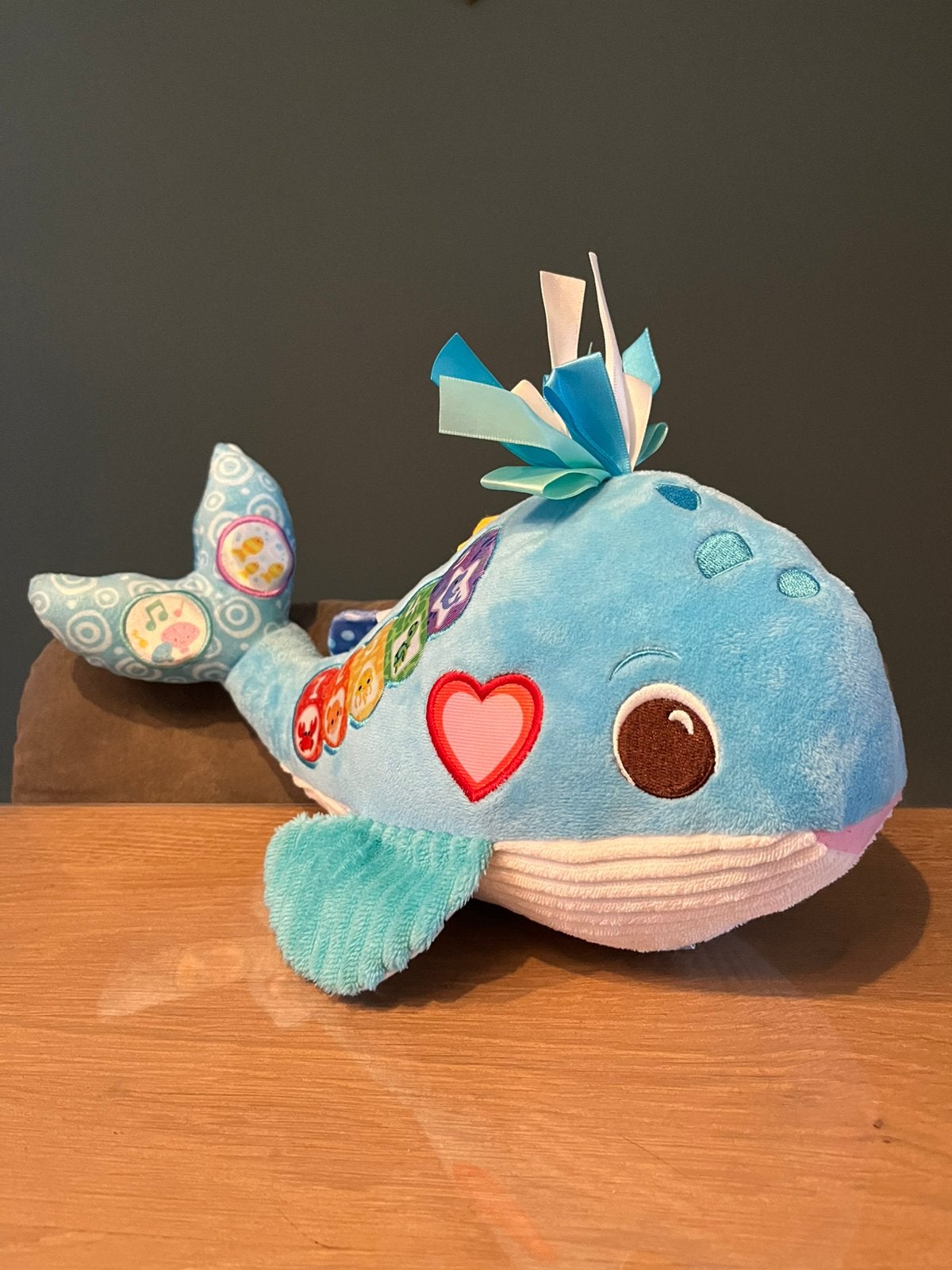 Mooie Vtech walvis “knuffel & leer”, Ophalen of Verzenden, Zo goed als nieuw