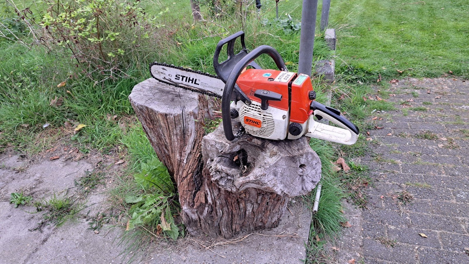 Stihl 026 kettingzaag met garantie, Stihl, Gebruikt, Ophalen of Verzenden, ????