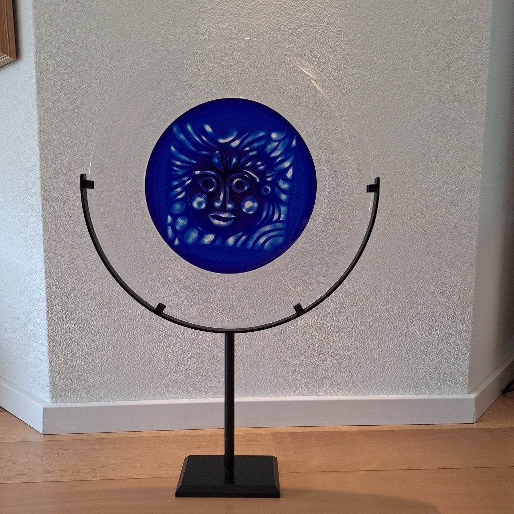 Glassculptuur, Antiek en Kunst, Glas, 86 cm, Handgemaakt, Object