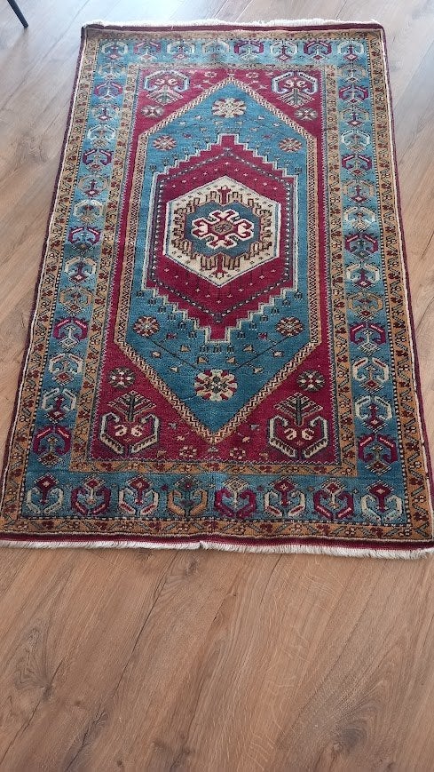 Turks tapijt, Ophalen, Gebruikt, Rechthoekig, 150 tot 200 cm