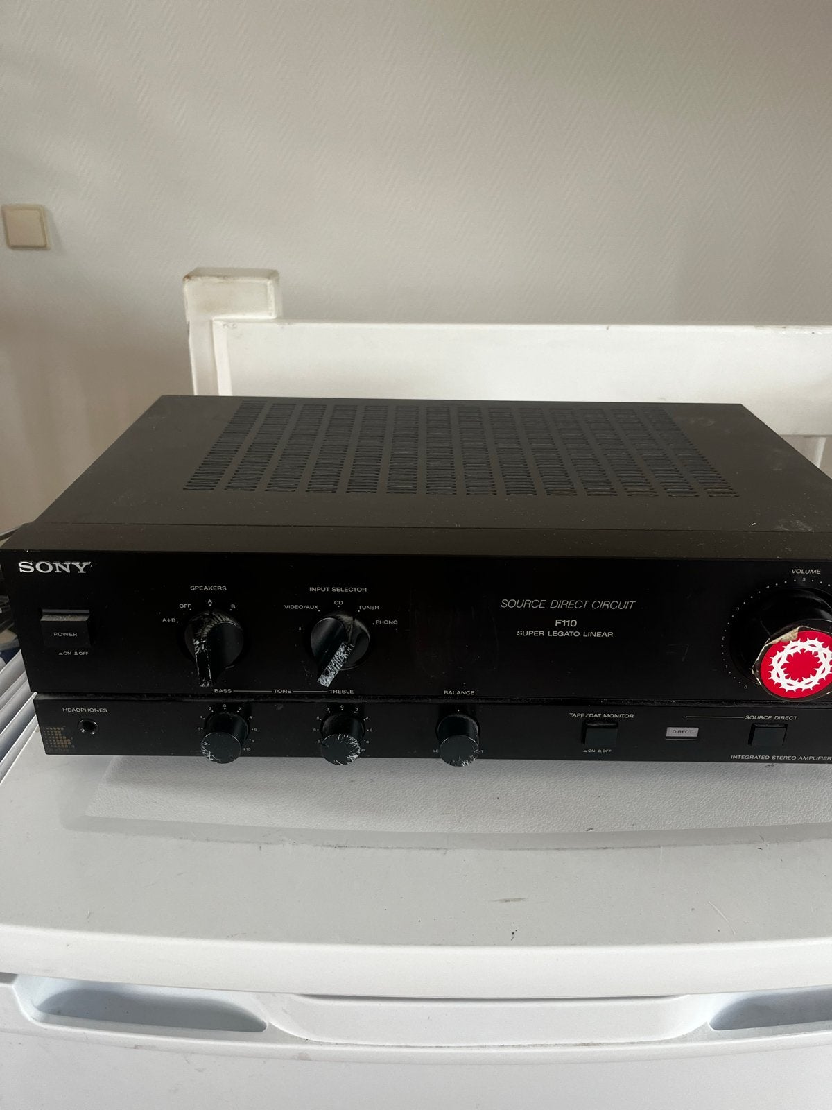 Sony TA-F110 Geïntegreerde Stereo Versterker, Ophalen, Gebruikt, 60 tot 120 watt, Sony