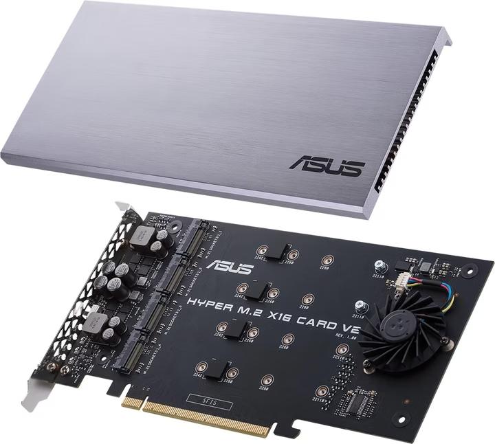 ASUS Hyper M.2 X16 kaart, Computers en Software, Harde schijven, Intern, Asus, SSD, Nieuw