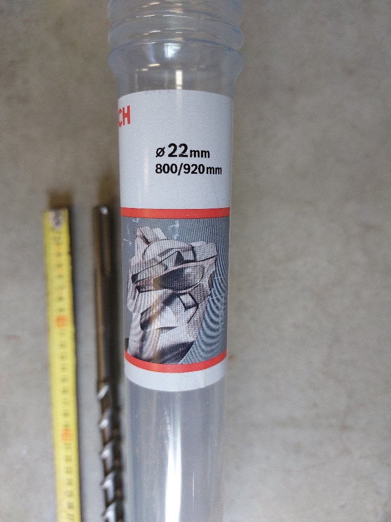 LANGE Bosch SDS MAX 7 Boren 4 snijders 22mm + 28mm 92cm, ., Nieuw, Ophalen of Verzenden, .