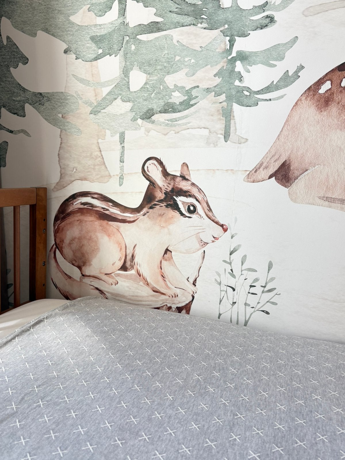 Cottonbaby deken grijs kruisjes 85x90cm, Wasbaar, Zo goed als nieuw, 90 cm, Grijs