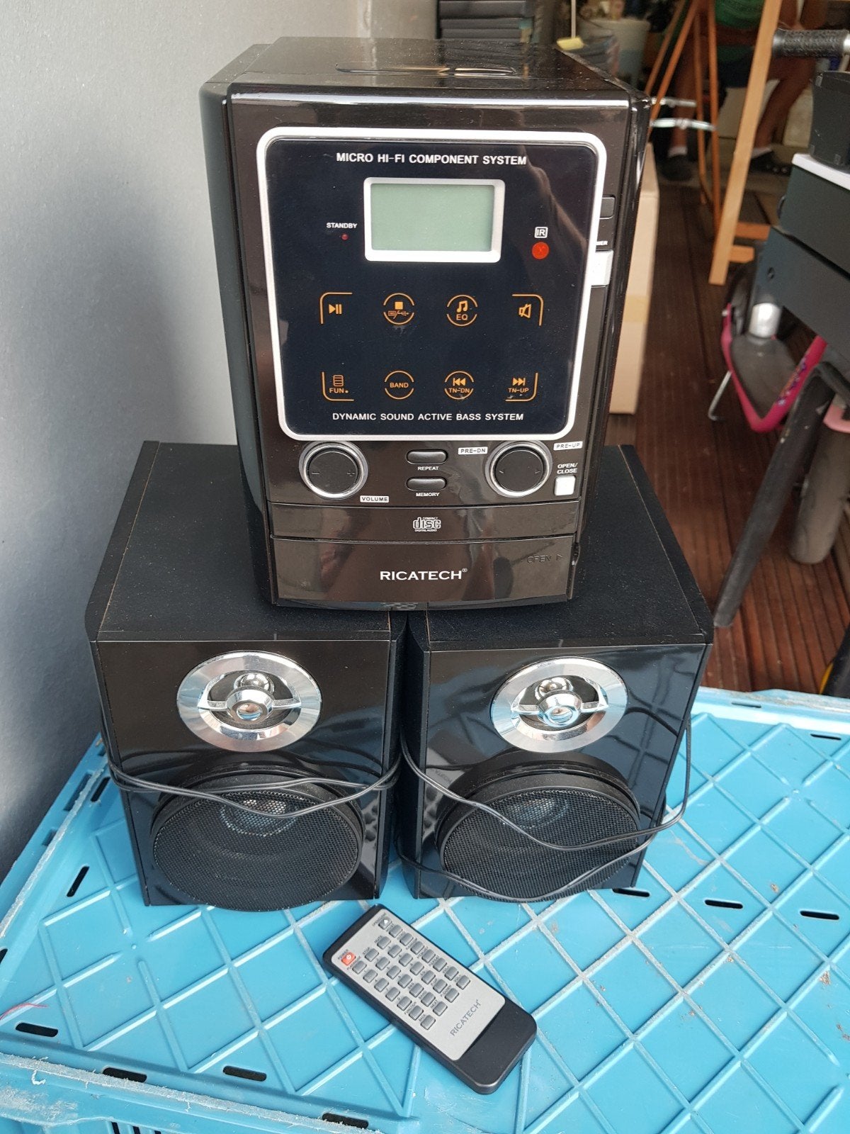 Z.g.a.n. Zwart stereo torentje., Audio, Tv en Foto, Ophalen, Zo goed als nieuw, Overige merken