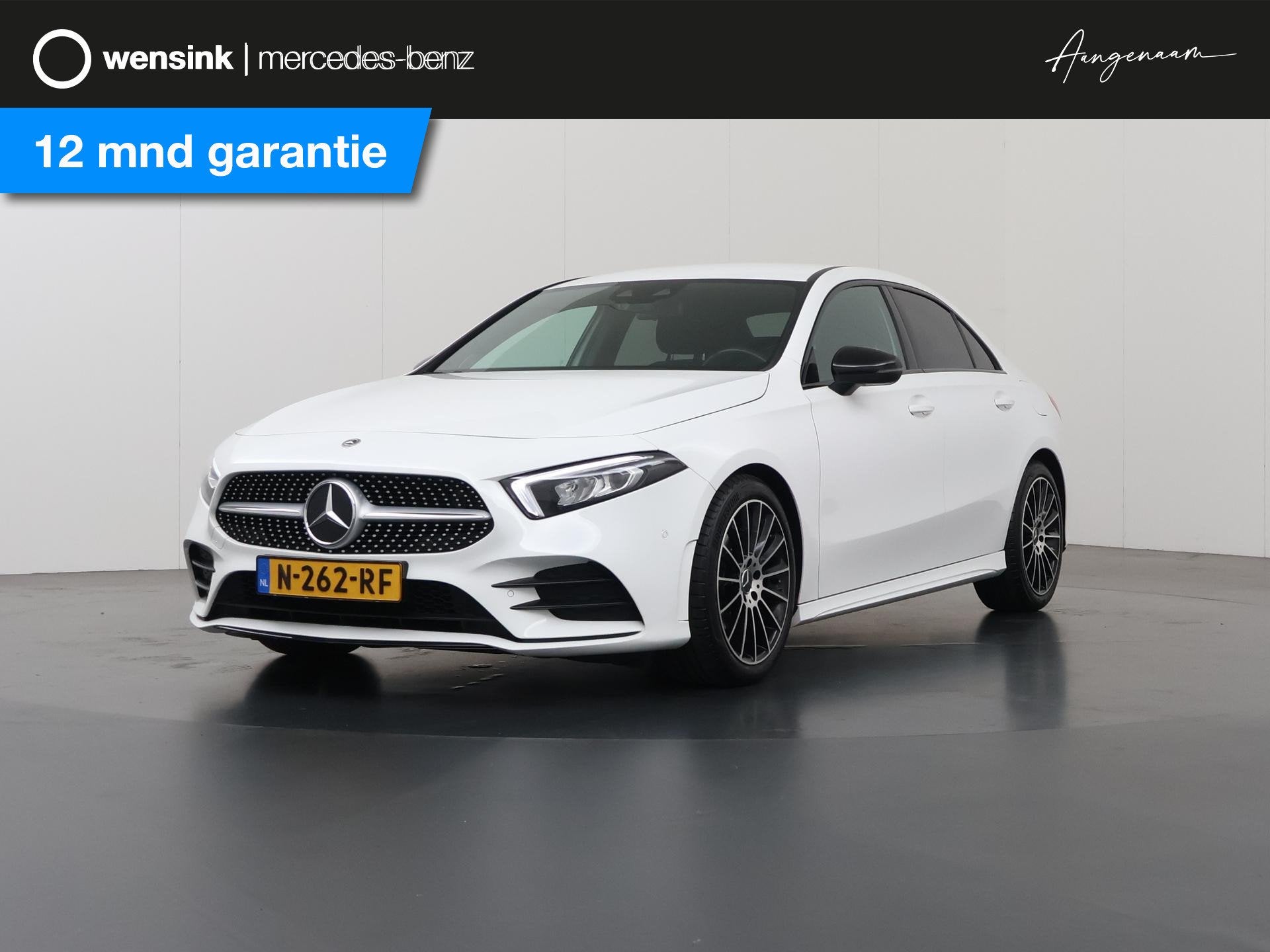 Mercedes-Benz A-klasse 200 Business Solution AMG | Night | A, Auto's, Dealer onderhouden, Stof, Gebruikt, 4 cilinders