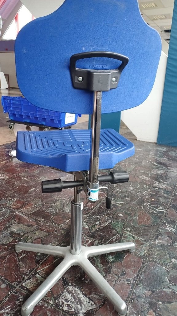 Partij Werksitz type WS 1210 E industriële werkstoelen, Ophalen, In hoogte verstelbaar, Gebruikt, IJzer