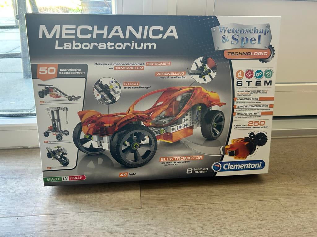 Clementoni Mechanica Laboratorium - Wetenschap & Spel, Ophalen of Verzenden, Zo goed als nieuw, Bouwen
