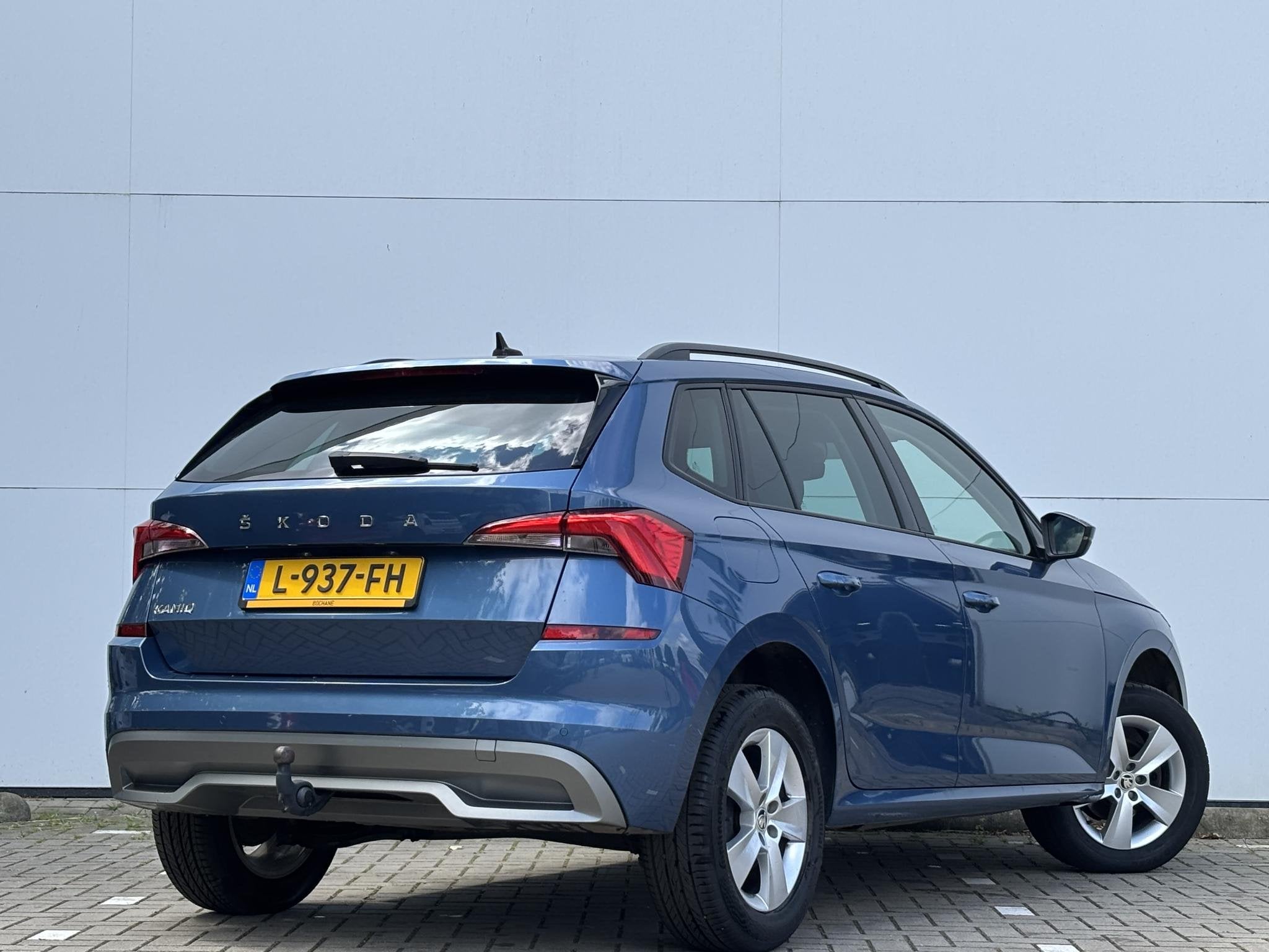 Skoda Kamiq 1.0 TSI Ambition | Trekhaak | Apple carplay/Andr, Auto's, Stof, Gebruikt, Euro 6, Blauw