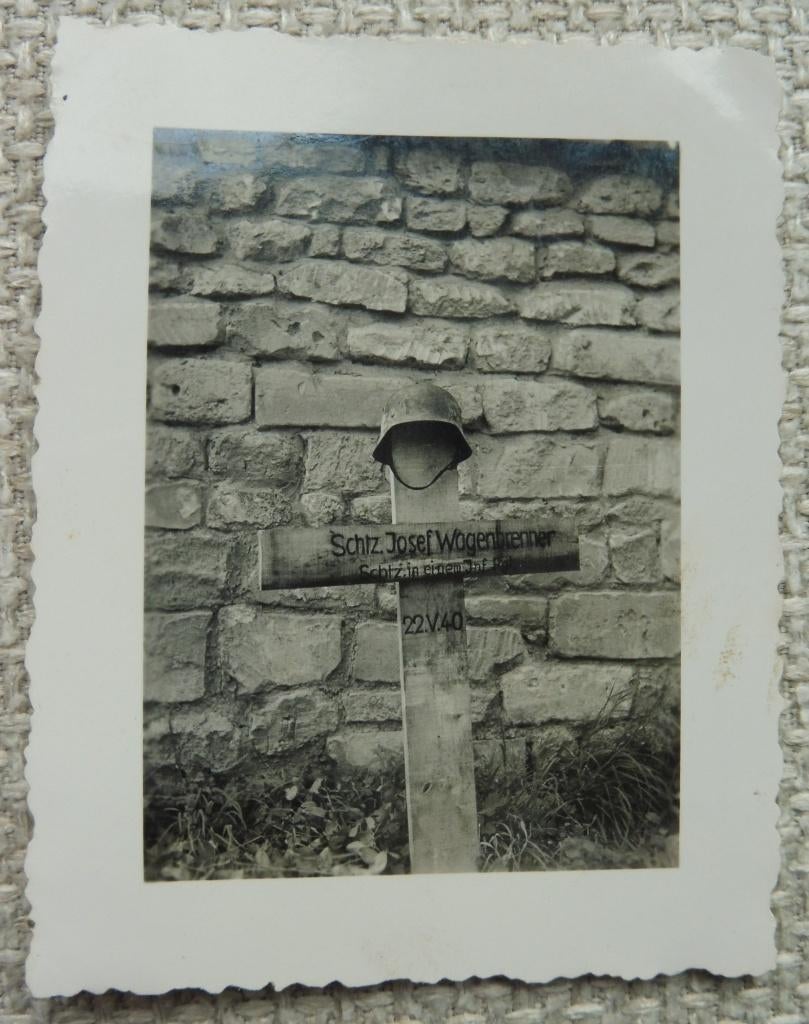 WO2 originele foto veldgraf Westfront, Frankrijk 1940, Verzenden, Duitsland, Foto of Poster