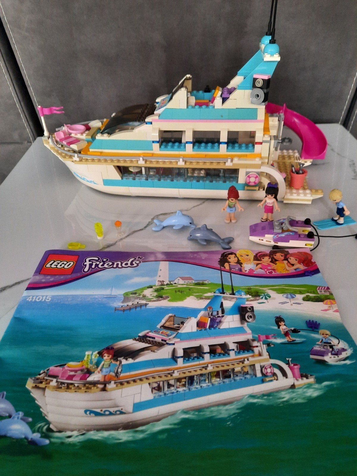Lego Friends 41015 Dolfijn Cruiser met instructies, Kinderen en Baby's, Speelgoed | Duplo en Lego, Compleet, Lego, Friends, Ophalen of Verzenden