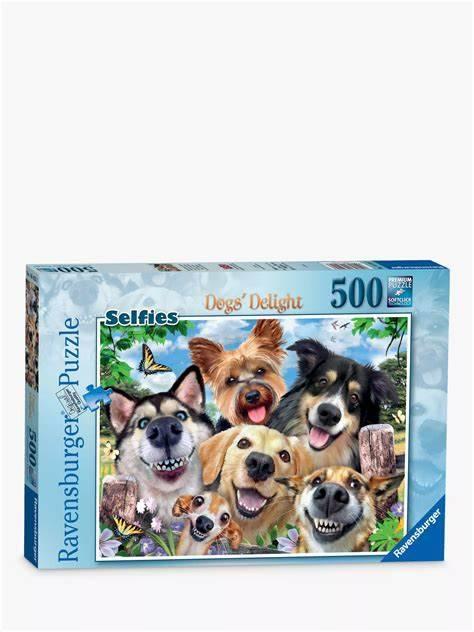 Ravensburger legpuzzel nieuw 500 stukken Selfie Dogs, Ophalen, 500 t/m 1500 stukjes, Nieuw, Legpuzzel
