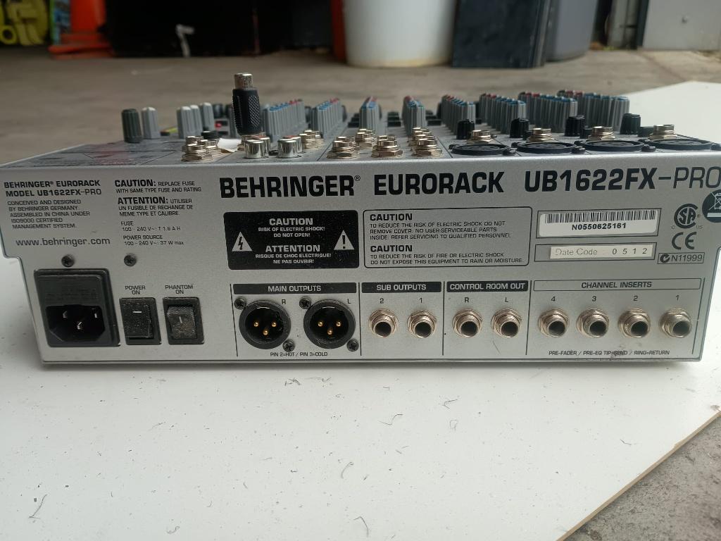 mengpaneel, Muziek en Instrumenten, Mengpanelen, Ophalen, Zo goed als nieuw, 5 tot 10 kanalen, Microfooningang