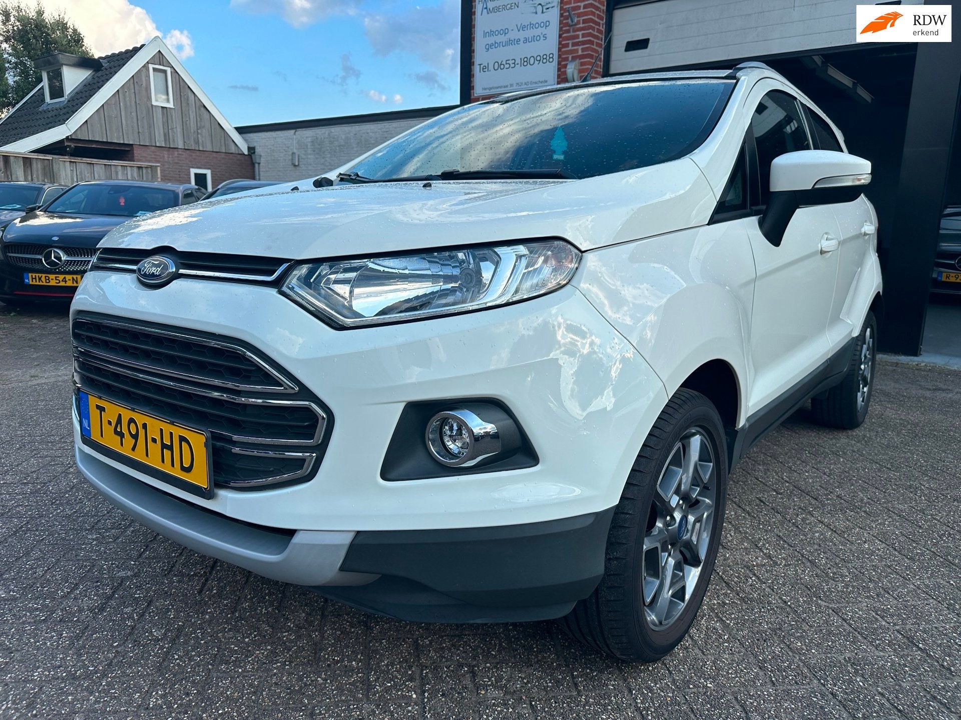 Ford EcoSport 1.0 EcoBoost Titanium S LEDER-CLIMA-ACHTERUITR, Auto's, Voorwielaandrijving, Dealer onderhouden, 125 pk, Gebruikt