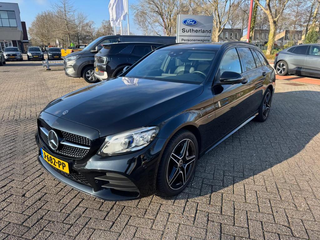 Mercedes-Benz C-klasse Estate 300 de Business Solution AMG L, Automaat, 4 cilinders, Leder en Stof, Zwart