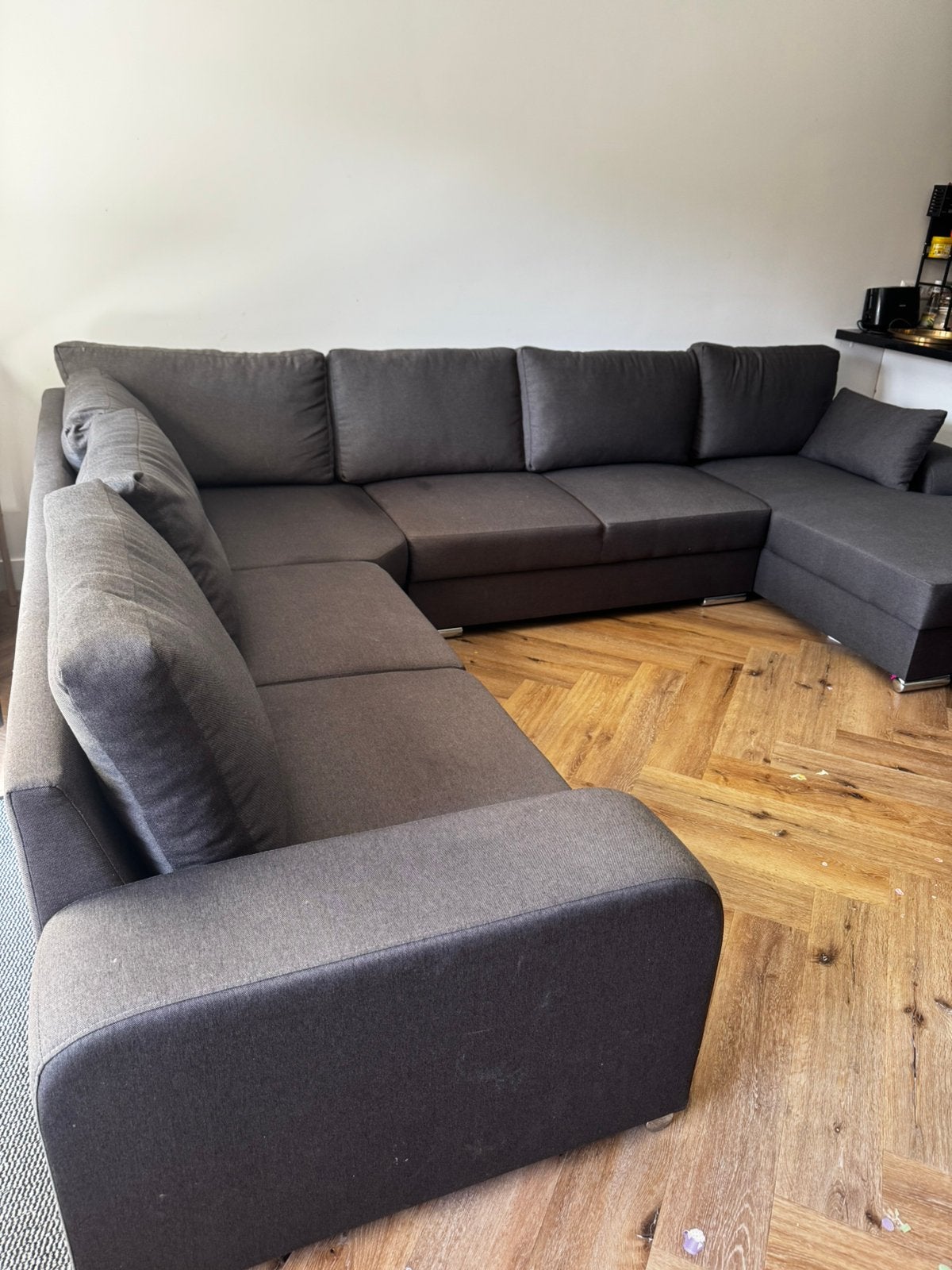 Hoekbank Adel 5-zits | 70% korting | Nu €400 (was €1299), Ophalen, Gebruikt, Stof