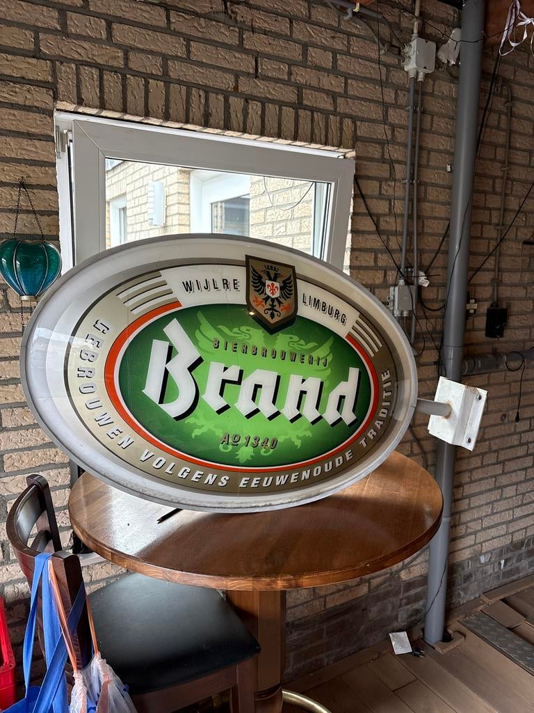 Brand's Reclamebord - Bierbrouwerij Wijlre Limburg, Ophalen, Gebruikt, Reclamebord