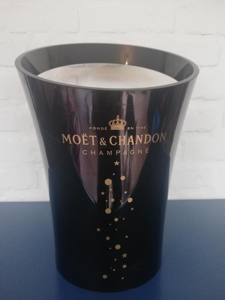 Moët & Chandon Champagnekoeler ijsemmer, Ophalen of Verzenden, Gebruikt, Kunststof, Zwart