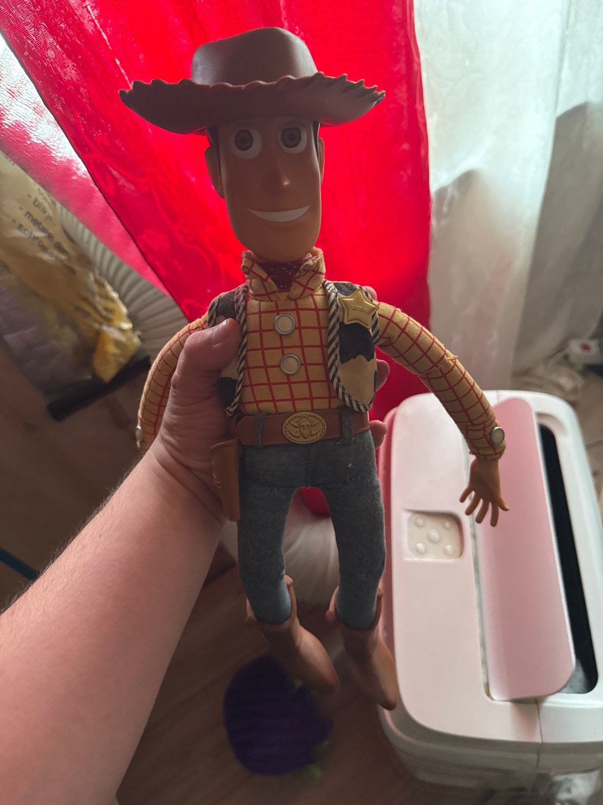Werkende Toy Story poppen - Woody en Buzz Lightyear, Ophalen of Verzenden, Gebruikt