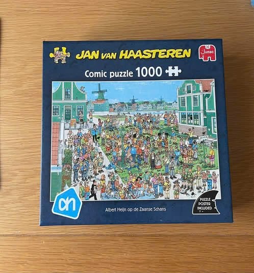Nieuw jan van Haasteren puzzel zaanse schans 1000 stukjes, Ophalen of Verzenden, 500 t/m 1500 stukjes, Nieuw, Legpuzzel