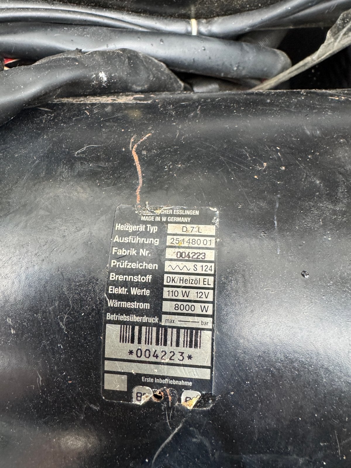 Eberspacher D7L Standkachel 12V en 24V Set, Auto-onderdelen, Ophalen of Verzenden, Gebruikt, Universele onderdelen