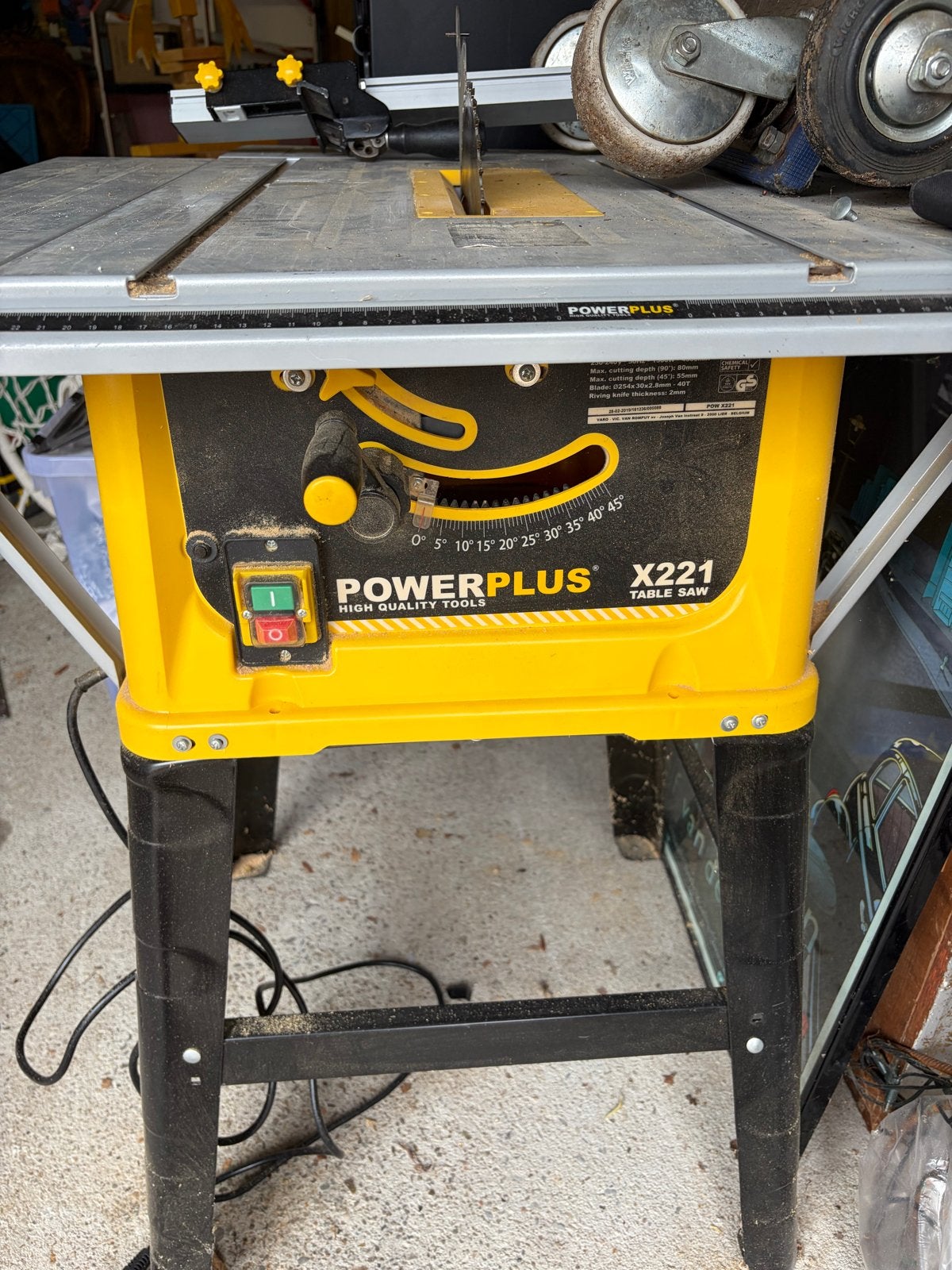 Powerplus X221 Tafelzaag - Gebruikt, Ophalen, Gebruikt, Cirkelzaag, 600 tot 1200 watt