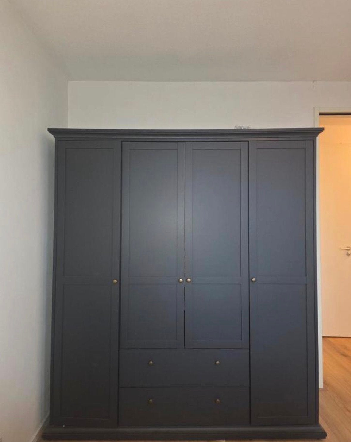Kleding kast, Ophalen, Gebruikt, 100 tot 150 cm, Met lade(s)
