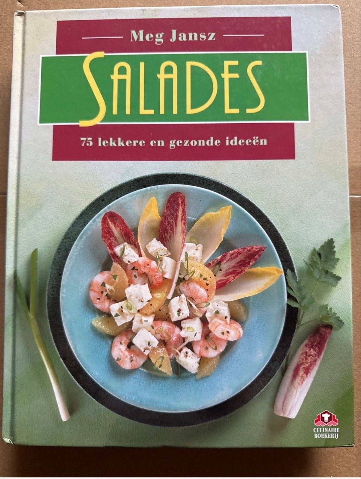 Salades: 75 lekkere en gezonde ideeën - Meg Jansz, Hoofdgerechten, Ophalen of Verzenden, Zo goed als nieuw, Gezond koken