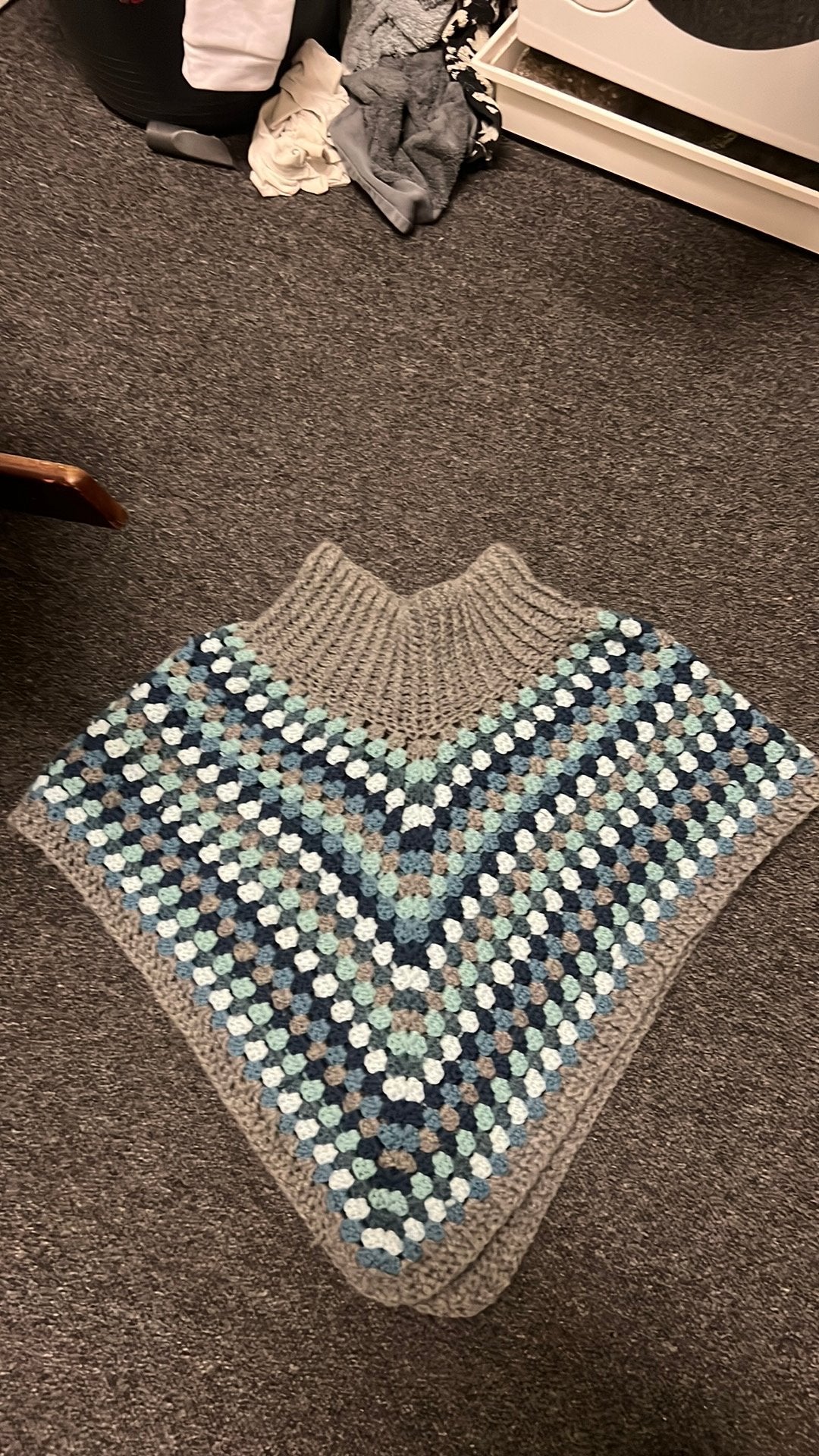 Poncho, Verzenden, Zo goed als nieuw, Wit