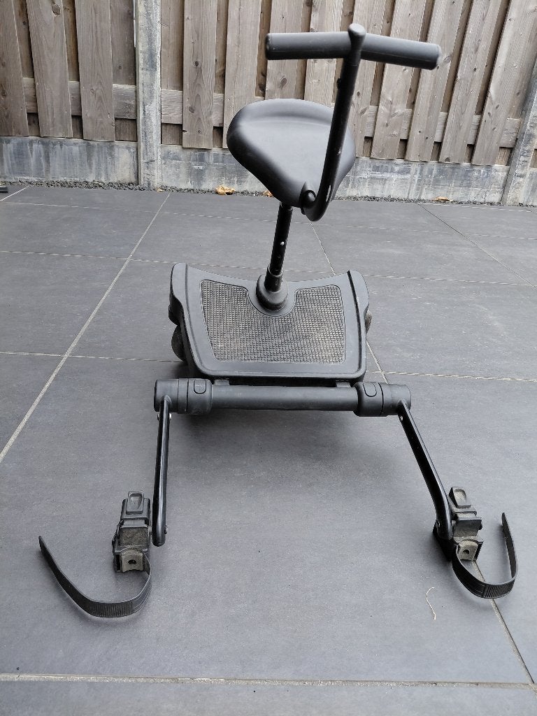 Meerijdplankje met stoeltje zitje Kiddie Ride, Ophalen of Verzenden, Gebruikt, Kinderwagen, Overige merken