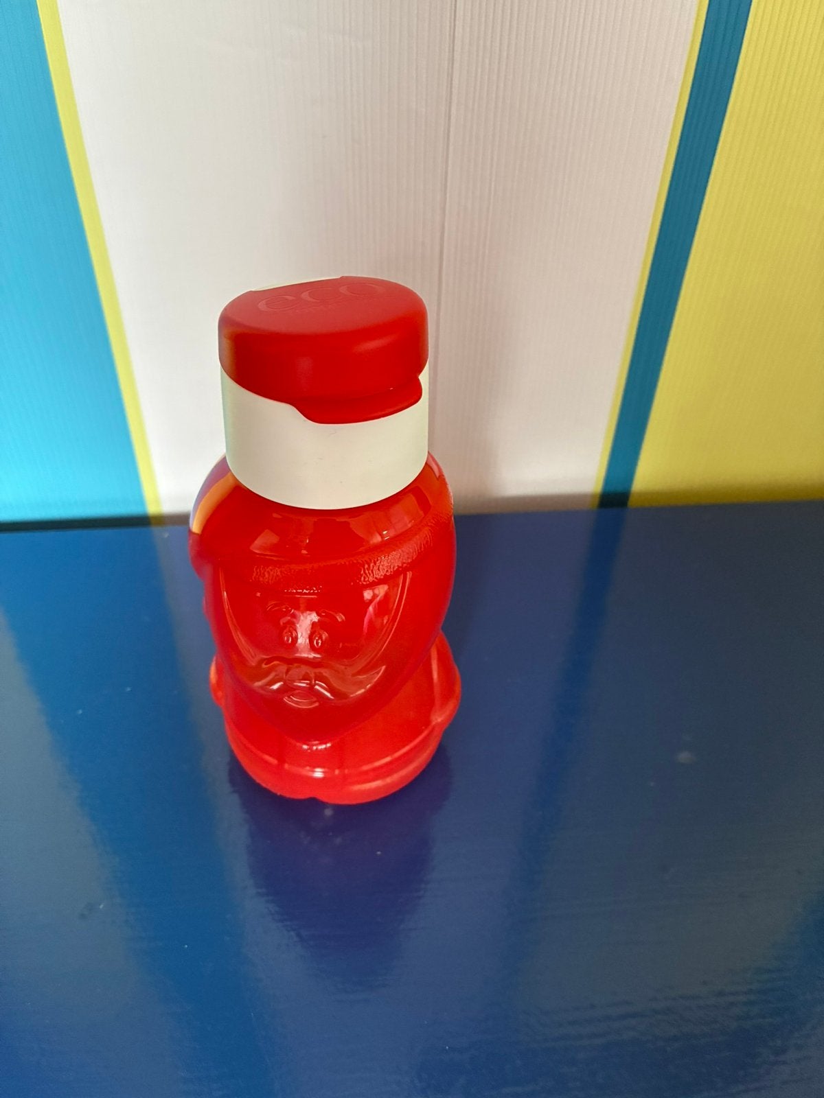 086 Nieuwe drinkfles van Tupperware kerstman, Verzenden, Nieuw, Rood, Beker of Kan