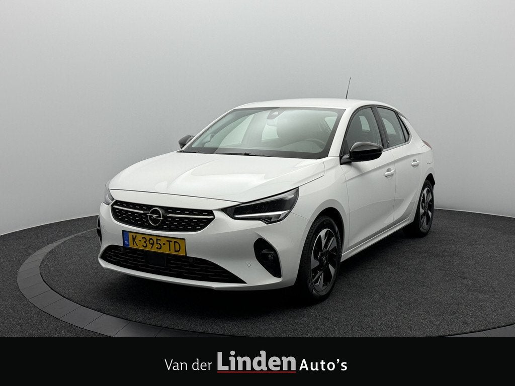 Opel CORSA-E Elegance 50 kWh 3-Fase SOH 97,3% | Matrix Led |, 330 km, 136 pk, Gebruikt, Zwart