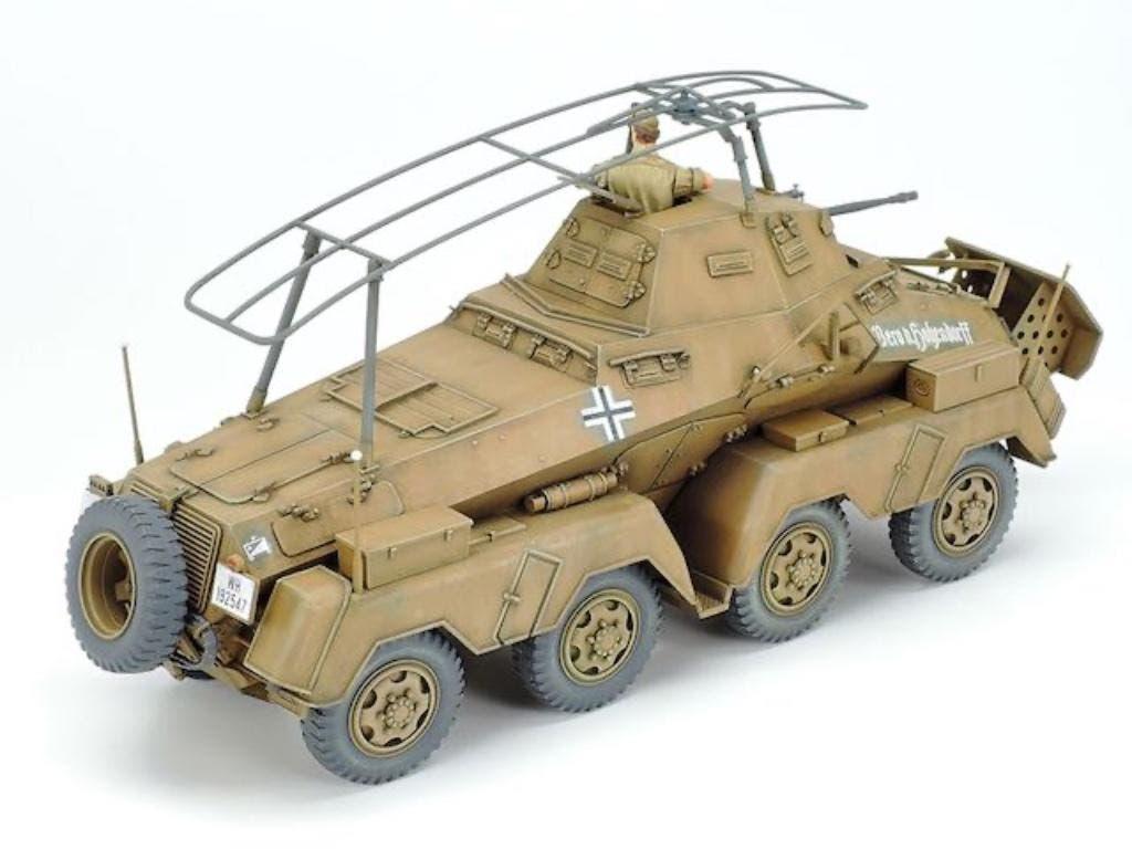 Tamiya	35297	Sd.Kfz.232 Panzerspähwagen 8-Rad "Afrika corps, Verzenden, 1:32 tot 1:50, Nieuw, Italeri