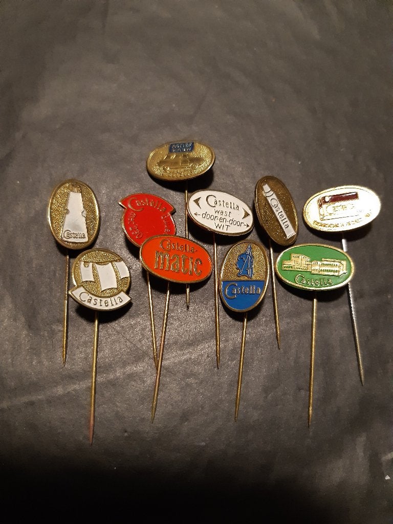 10 x Speldje Castella (Z190-96), Verzamelen, Ophalen of Verzenden, Gebruikt, Overige onderwerpen