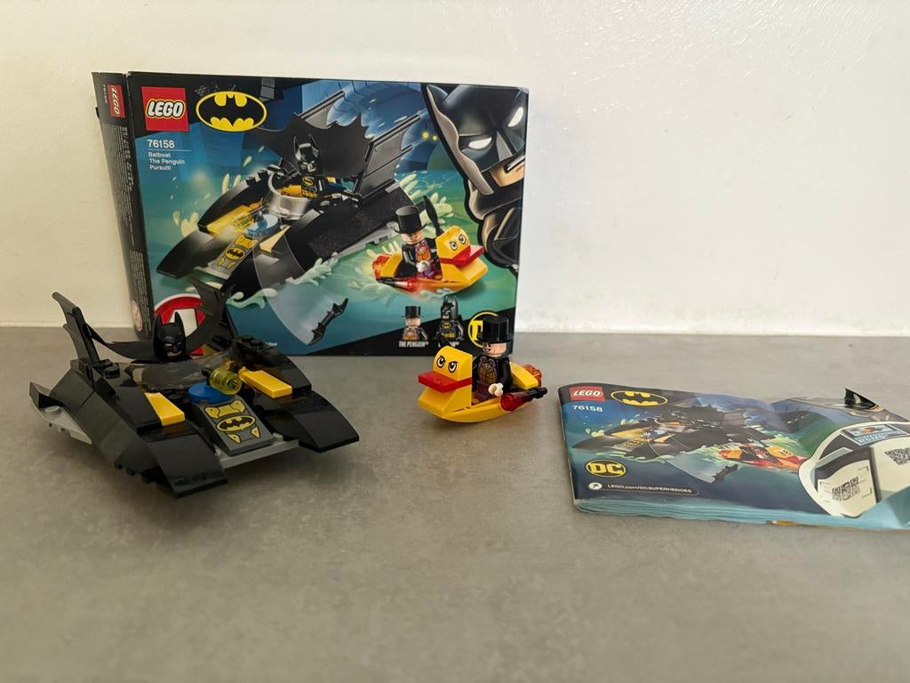 Lego Batman 76158: The Penguin Pursuit, Kinderen en Baby's, Speelgoed | Duplo en Lego, Zo goed als nieuw, Lego, Complete set, Ophalen of Verzenden