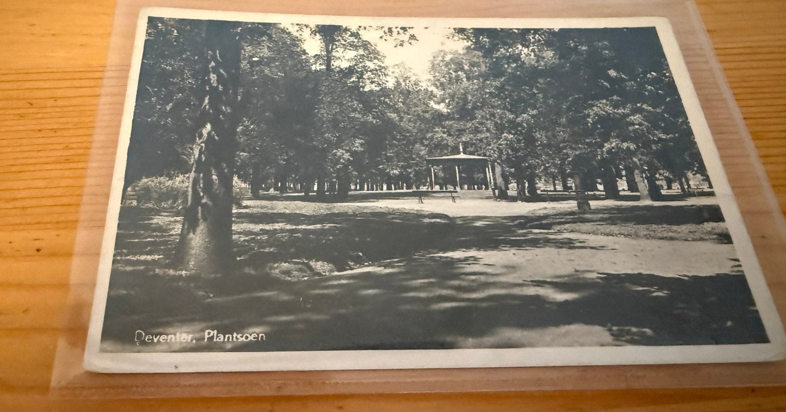 Ansichtkaart Deventer plantsoen Worp en koepel, Ophalen of Verzenden, Voor 1920, Overijssel